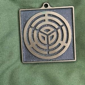 Bronze Geometric Pendant